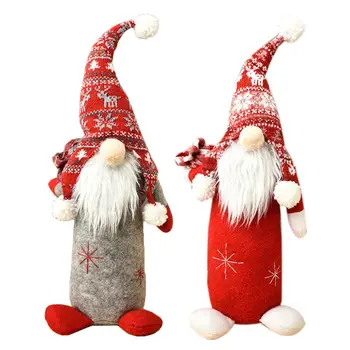 Rankų darbo Gnome švedijos Tomte Kalėdų Elf Parduotuvė Langų Apdailos Lėlės, Papuošalai Q39B