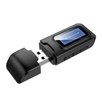 RT11 2-in-1 USB Bluetooth V5.0 Siųstuvas, Imtuvas, Belaidis Siųstuvas-RCA 3.5 mm AUX Audio Adapteris Su Ekrano