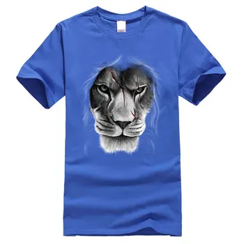 Scarface Marškinėlius Viking Liūtas Medvilnės Medžiotojas Marškinėliai 3D Atspausdintas Įnoringas Laisvalaikio Plus Size Vyrų Camiseta Chanuka Dieną
