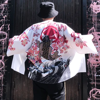 Striukė vyrų septynių rankovėmis, rankovės vasaros meno Japonų pora vėjo cardigan chalatas kimono BF prarasti apsauga nuo saulės, drabužiai