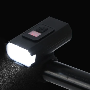 T6 Dviračių Žibintų Skaitmeninis Ekranas Baterija Naktį Jojimo Dviračiu USB Įkrovimo