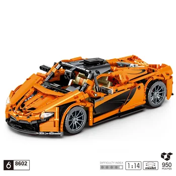 Technics 1:14 masto super sport automobilio McLaren 720S Voras building block modelis plytų traukti atgal transporto priemonės žaislų kolekcija dovanos