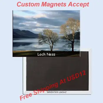 Turistų Magnetų 78*54mm Loch Ness Metalo Suvynioti Suvenyrų Magnetai 20079 Turizmo Suvenyras, Dovana