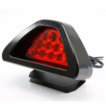 Universalus F1 Stiliaus 12 LED Raudonos spalvos Galiniai Trečiasis stabdžių žibintas led šviesos automobilio drop laivyba