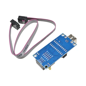 USB Mažytė P AVR ISP Programuotojas įkrovos tvarkyklę Už Arduino IDE Meag2560 UNO R3 Su 10pin Programavimo Kabelį 1PC