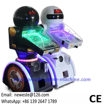 Vaikai Patalpų Monetos Eksploatuojami Arcade Robotas Pinball Žaidimas Mašina