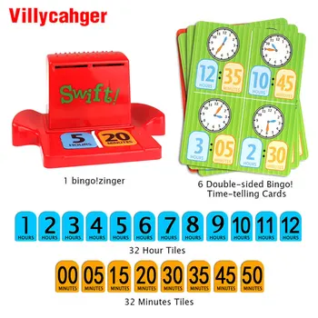 Vaikai Puzzle Žaidimas Bingo Žaidimo Laikas-Pasakoja Ankstyvojo Ugdymo Darbalaukio Žaislai Pagerinti Koncentraciją Vaikų Puzzle Žaislą Dovanų Šalis