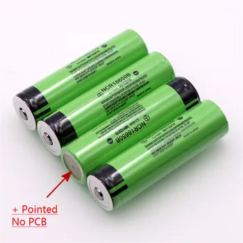 VariCore Originalus 18650), 3,7 v 3400 mah Ličio Įkraunama Baterija, NCR18650B su Smailiomis(Nr. PCB), žibintuvėlis baterijos