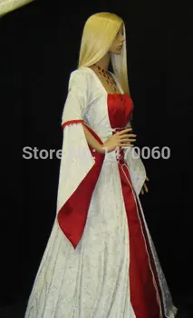 Viduramžių kostiumai moterims Handfasting Suknelė Renesanso laikotarpio kostiumai