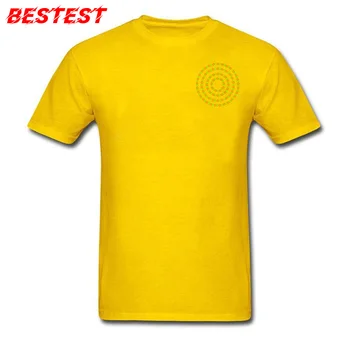 Vyrai Viršūnes & Tees tobulus Apskritimus T-shirts Naujausias Tshirts Optinė Iliuzija Šalis Mėgėjams Dieną Medvilnės Apvalios Apykaklės Marškinėliai Geometrinio
