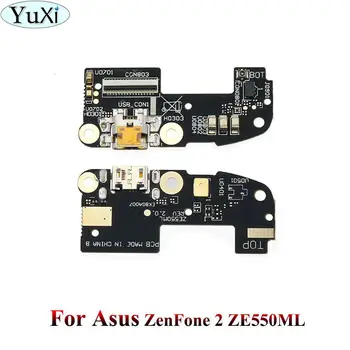 YuXi Už ASUS ZenFone 2 3 5 EITI USB Įkrovimo lizdas Kištukas Mic Doko Mikrofonas Valdybos Flex Kabelis 2 2 lazerio ZE550KL ZE500KL ZE550ML