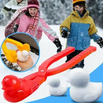 Žiemos Antis-formos Sniego Maker Įrašą Plastiko Vaikai Vaikams Įrankiai Smėlio Skulptūra Atsitiktiniai Žaislai, Sporto Kamuolys Lauko Maki A9G5