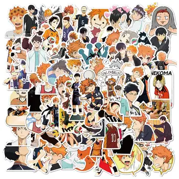 102Pcs Anime Haikyuu!! Lipdukų Komplektas Dekoratyvinių Raštinės reikmenys Amatų Lipdukai Scrapbooking Decal Nešiojamas Lagaminas Lipni Etiketė