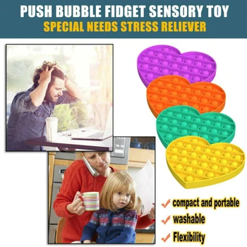 10vnt/daug Push-Pasirodo Burbulas Jutimo Plonas Žaislas Autizmo Poreikius Streso Atsarginiais Žaislai Suaugusių Vaikas Juokinga Anti-stresas, Ji Fidget Žaislai