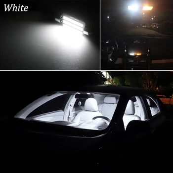 17Pcs Canbus Baltas LED Automobilio Salono Paketą, Skirtą 