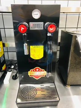 1pc 220V 2000W Komercinės nerūdijančio plieno garų vandens mašina automatinė pieno arbata parduotuvė kavos parduotuvė garo pieno mašina