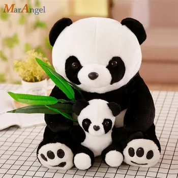 1pc 23/30cm Mielas Panda Bambuko lapų Lėlės Pliušinis Žaislas kūdikio pagalvė panda 