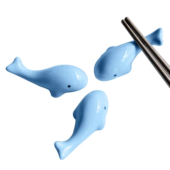 1Pc Mielas Gyvūnų delfinų Formos Manikiūro Meno Įrankis Nagų Šepetėliu Pen Stovo Keramikos Stovas Laikiklis Atsitiktiniai Modelis