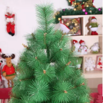 2.4 m Aukščio aukštos kokybės Kalėdų eglutė pušų spyglių pušų spyglių medžio PVC žalia suknelė medžiaga Kalėdinė dekoracija