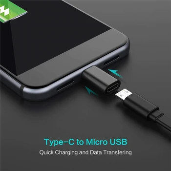 2 In 1 Modelis-C USB Adapterį + C Tipo Į Micro USB 