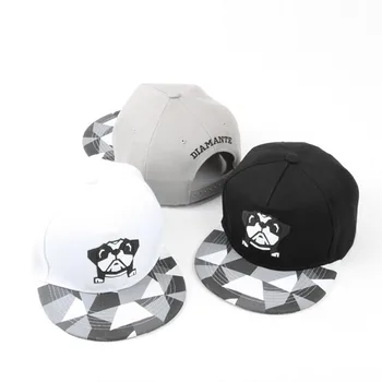 2018 Vyrų, Moterų Panda Šuo Spausdinti Pleistras Beisbolo Kepuraitę Hip-Hop Kepurės Saulės Skrybėlę Snapback Skrybėlės Vientisos Spalvos