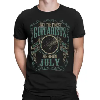 2019 Karšto pardavimo Mados T shirt Mens GITARA T-Shirt Geriausių Gitaristų Gimė LIEPOS Muzikos Gimtadienio, Kalėdų DOVANA Tee marškinėliai