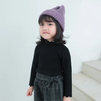 2019 Nauja Rudens ir Žiemos Mergaičių Megztiniai Medvilnės Merginos Clothings Vaikai Megztiniai Megztinis BC714
