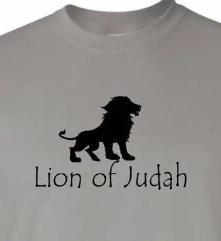 2019 Naujausias Vyrų Juokinga liūtas iš Judo Krikščionių marškinėliai spalvų Marškinėliai