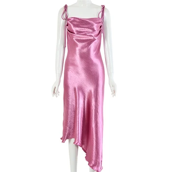 2020 Naujos Bazės Suknelės Seksualus nereguliarus Suspender Suknelė Moterų Klubo Suknelė Ilga Suknelė Šalis Pamergės Suknelė M345