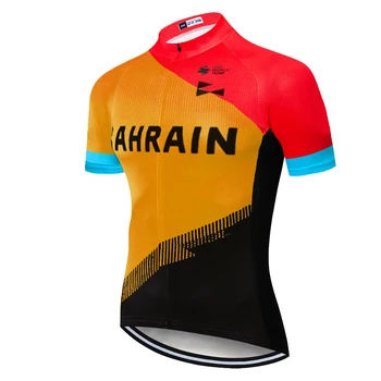 2021 BAHREINAS dviračių džersis rankovių lenktynių dviratis marškinėliai quick dry maillot dviračių homme kvėpuojantis maillot ciclismo hombre verano
