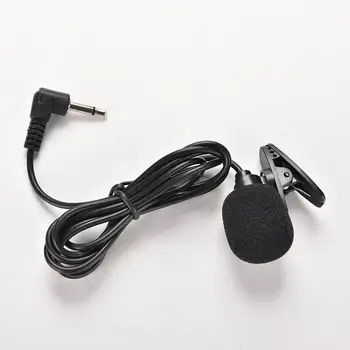 2vnt Nešiojamų Clip-on Atvartas Lavalier Microphone 3.5 mm Mini Laidines Kondensatoriaus Mikrofonas, išmaniųjų telefonų PC Nešiojamas Mikrofonai