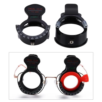 2x Optinis Reguliuojamas Optiniai Bandymo Objektyvo Rėmas Įrašą, Skalė nuo 0 ° -165