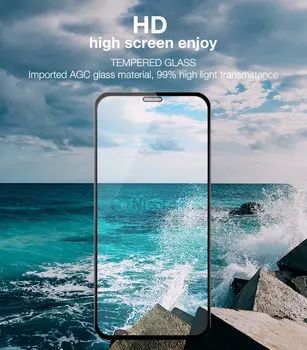 5vnt/Daug Visiškai Padengti Grūdinto Stiklo iPhone 11 Pro Max Screen Protector HD Glass 
