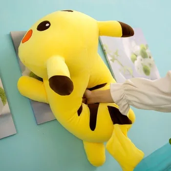 60CM Originalių Pokemon Pikachu Pagalvė pagalvės Įdaryti žaislas Anime ir animacinių filmų Veiksmų skaičius, lėlės modelis, Vaikų gimtadienio žaislas dovanos