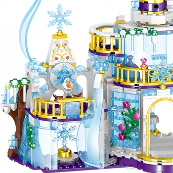 617pcs Princesė Sniego Karalienė Ledo Pilis Sniego Duomenys Blokai Žaislas Suderinamus Draugų Plytų Žaislai Vaikams