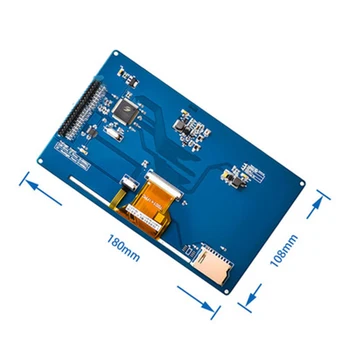 7-colių TFT LCD ekranas modulis gali būti varomas vieno-chip mikrokompiuteris su rezoliucija-800*480 su touch SSD1963