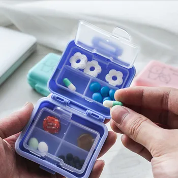 8 Tinklus Tablečių Kelionės Tabletes, Dėžutę Su Sandarinimo Žiedas Mažą Dėžutę Tablečių, Kviečių Šiaudų Konteinerių Vaistų