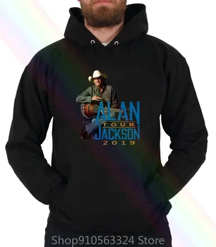 Alan Jackson World Tour 2019 Hoodie Palaidinės Juoda Vyrai Moterys Vyrai