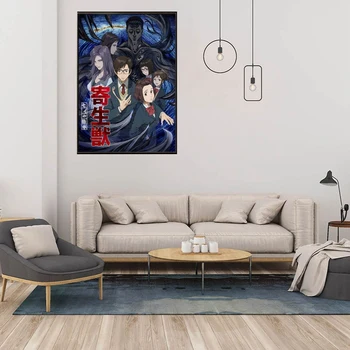 Anime Parasyte Sentencija Kiseijuu Anime Šilko Plakatas Siena Lipdukas Apdailos Nuotraukas Modernus Gyvenamasis Kambarys Rėmo Sienos Menas
