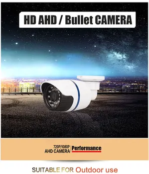 Apsaugos VAIZDO 720P 1080P HAINAUT Kamera Lauko Vandeniui Kulka Kamerų Day & Night Priežiūros HD 3,6 mm Objektyvas IR SUPJAUSTYTI