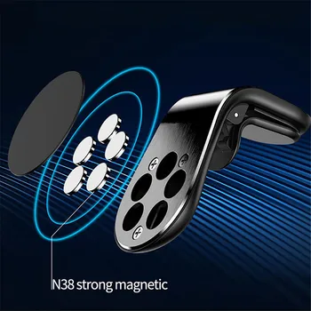 Automobilinis Telefono Laikiklis Mini Ventiliacijos Anga Įrašą Tvirtinimo Magnetas Mobiliojo Metalo Magnetinių auto Reikmenys Smart telefono