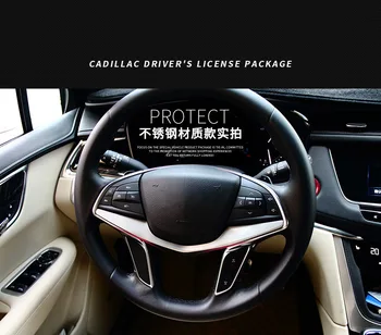 Automobilių Chorme Vairas Lipdukas Aircle Padengti Apdailos Dalys, Cadillac Xt5 Ct6 2017