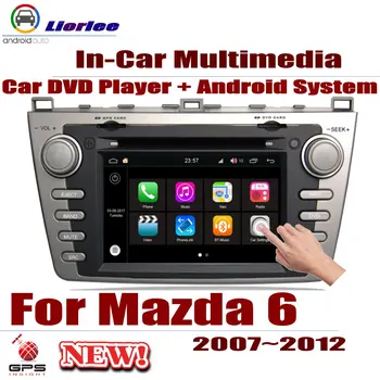 Automobilių DVD Grotuvo Mazda 6 Mazda6 2007-2012 GPS Navigacija Android 8 Core IPS LCD Ekrano Radijo BT SD USB AUX-WIFI