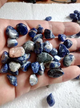Blue & White Sodalite ritosi 1/4 lb birių akmenų kvarcas