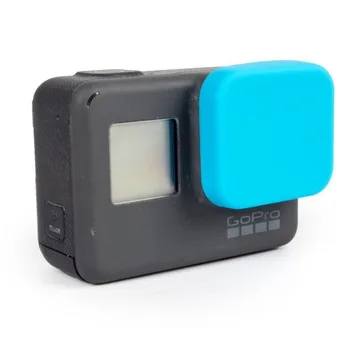 Blue Objektyvo Dangtelis Minkšto Silikono Gumos apsauga nuo dulkių Scratchproof Bžūp F GoPro HD Hero5