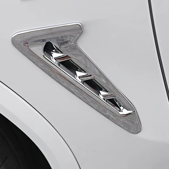 BMW X3 G01 X4 G02 2018 2019 ABS Plastiko Chrome automobilių Kėbulo pusėje gynėjas skydelis pasirašyti oro Ventiliacijos angos rėmo Dangtis Apdaila