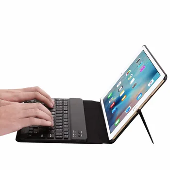 Case For iPad 2018 9.7,Kemile Ultra Slim Bluetooth Keyboard W Stand Odos Padengti Naujojo 