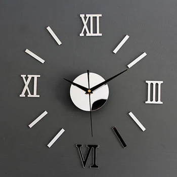 Creative 3D Romae Skaitmeninis Sieninis Laikrodis Lipdukas Žiūrėti Modernus Laikrodis 