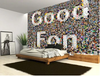 Custom 3D freskomis,Asmenybės nuotraukų siena, nuotraukų mozaika, gyvenamasis kambarys su sofa-lova, TV miegamojo sienos fone sienos popieriaus