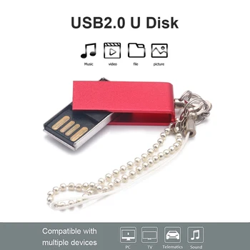 CW10073 Disko Memoria Cel Usb atmintinė Dovanų USB 2.0 Pendrive 64GB 32GB 16GB Metalo Nykščio Pen Drive USB Flash Drive